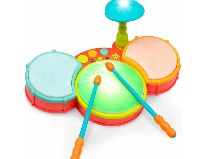 B. toys Little Beats Toy Drum Set