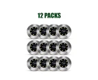 12pk New 8 LED Solar Lights Garden Outdoor (Sydney Stock) Inground Lights Waterproof Stainless Steel Buried Pathway Lights