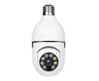 A6 Light Bulb Security Camera, 2.4GHz Wireless WiFi Light Socket Security Cameras, 360° Pan/Tilt Smart Lightbulb Cam Human Motion Detection Alarm