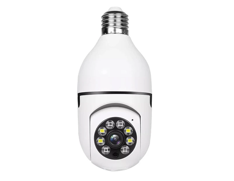 A6 Light Bulb Security Camera, 2.4GHz Wireless WiFi Light Socket Security Cameras, 360° Pan/Tilt Smart Lightbulb Cam Human Motion Detection Alarm
