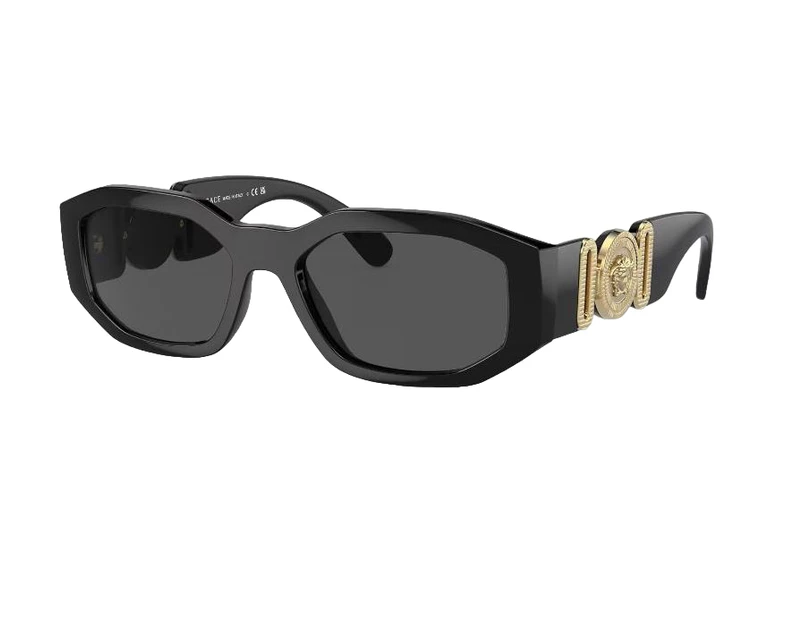 Womens Versace Sunglasses Ve4361 Biggie Black/ Dark Grey Sunnies