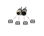 Elinz 9" Splitscreen Monitor 4PIN Colour CCD IR Rearview Reversing 3x Cameras Package