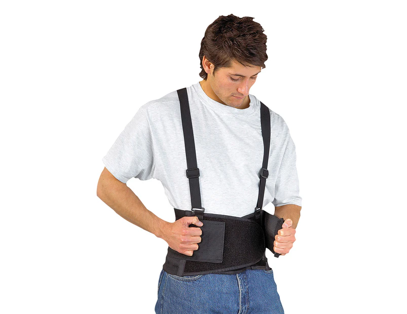 Back Support Belt Adjustable Back & Lumbar Support Work Home Office Medical