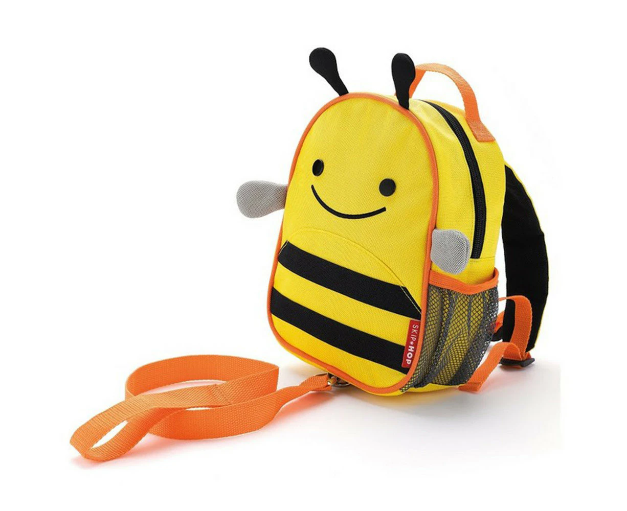 Zoo Mini Backpack with Reins (Bee) -   19x8.25x23cm