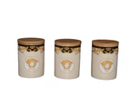 The House of Florence Medusa Luxe Gold Set of 3 Canister Sets
