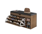 Foret Shoe Cabinet Seat Stool Storage Bench Box Rack Organiser Shelf Cupboard
