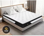 STARRY EUCALYPT Queen Mattress Bonnell Spring Queen Size Foam Bed Medium 18cm
