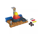 Hot Wheels Monster Trucks Arena Smashers Bone Shaker Ultimate Crush Yard Playset - Multi