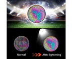 Glow Night Time Soccer Ball Size 5 Outdoor Grass Reflective PU Football