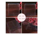10 Pcs PP and PVC Plastic Packing Boxes Transparent Candy Box for Wedding Party (4x4x4cm)