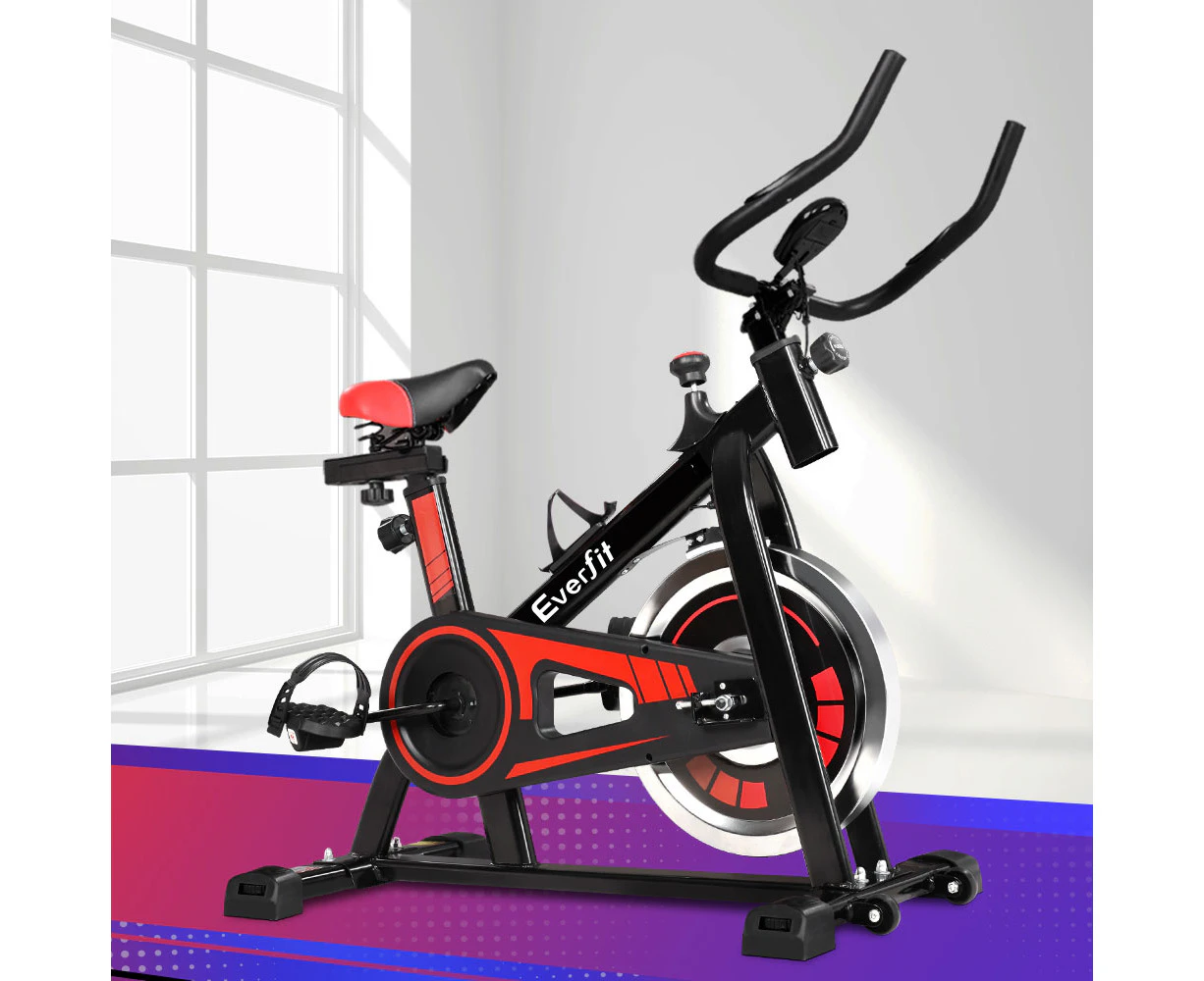 Everfit Spin Bike Exercise Bike Flywheel Cycling Home Gym Fitness 120kg