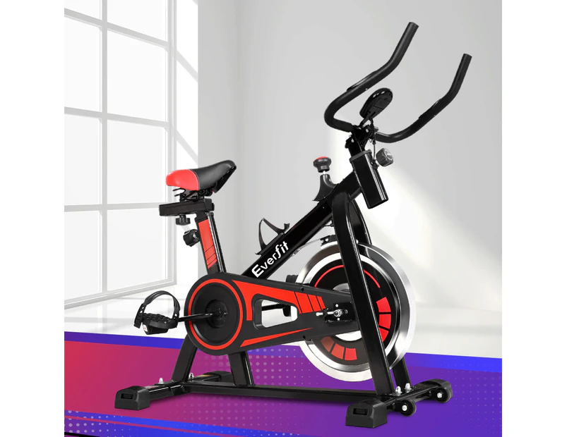 Everfit Spin Bike Exercise Bike Flywheel Cycling Home Gym Fitness 120kg