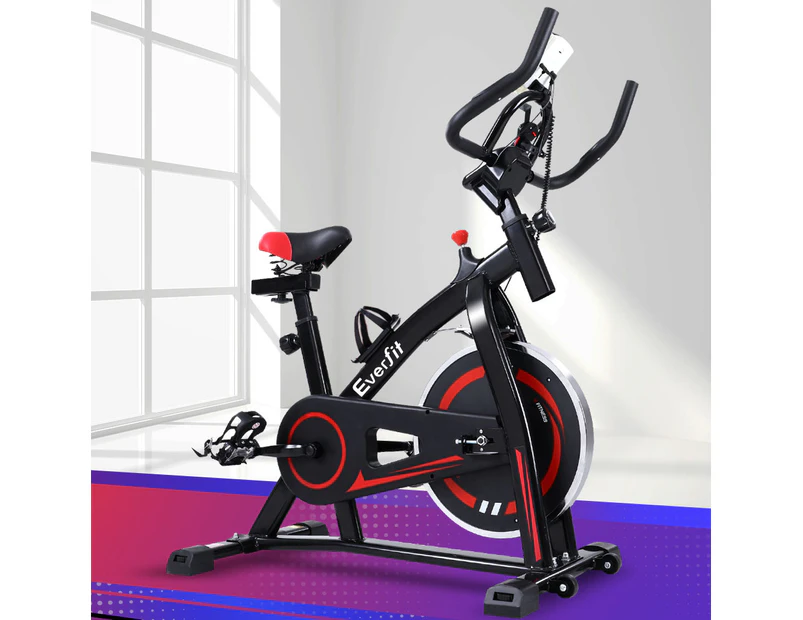 Everfit Spin Bike Exercise Bike Flywheel Fitness Home Workout Gym Holder