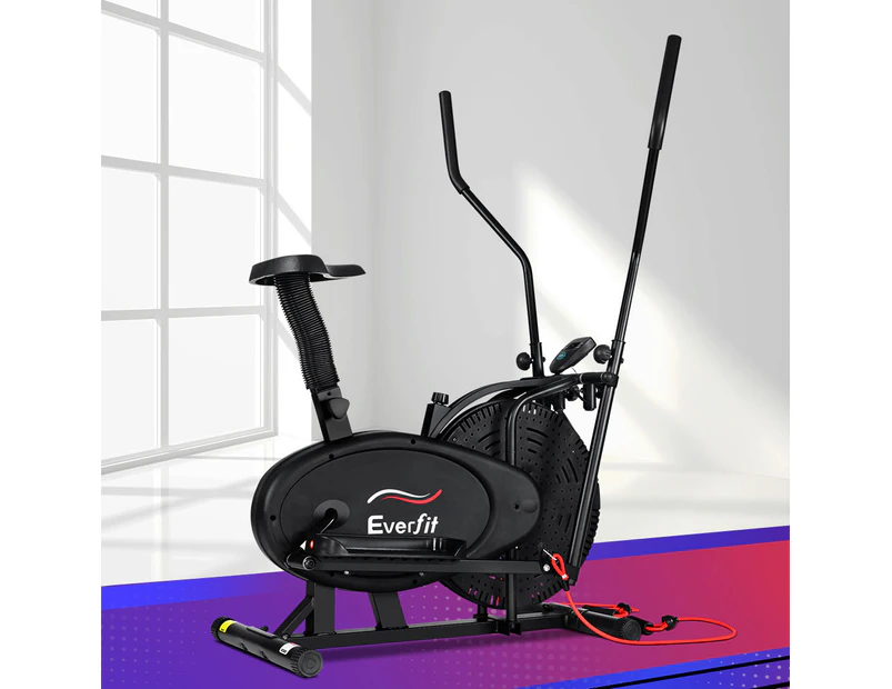 Everfit Exercise Bike 4 in 1 Elliptical Cross Trainer Home Gym Indoor Cardio