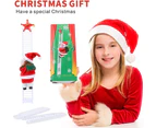 Electric Santa Doll Christmas Toys, Electric Climbing Ladder Santa Singing Hanging Christmas Tree Ornament