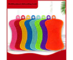 Non-Scratch Silicone Sponges, Food-Grade Cleaning Brush For Kitchenware, Children'S Dishes, Random Color