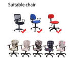 Computer Office Chair Covers,Universal Polyester Stretchable Washable Swivel Chair Covers Only Chair Covers - Style 2