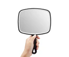Hand Mirror, Extra Large Black Hand Mirror with Handle, 9" W x 12.5" L