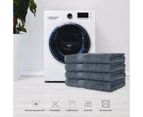 4 Pack Bath Towel Sets Combed Cotton 552Gsm Comfortable Soft charcoal color