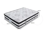 Dreamz Spring Mattress Bed Pocket Egg Crate Foam Medium Firm Single Size 35CM