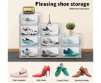 Stacked Shoe Box Acrylic Sneaker Display Case Stackable Magnetic Anti-oxidation - Clear