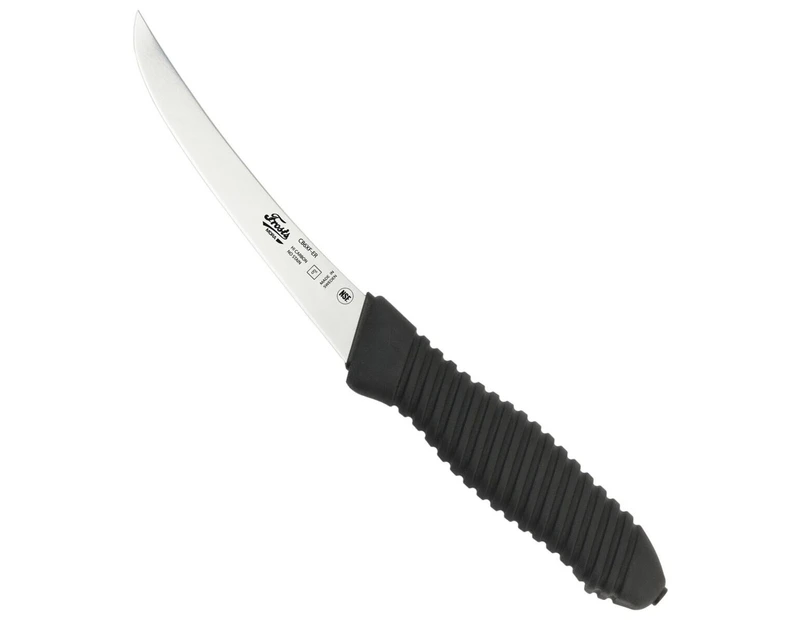Frosts Mora 153mm Narrow Curved Extra-Flex Boning Knife | Black / Satin