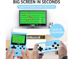 Handheld Game Console Retro Game Console with 500 Classic FC Games 3 Inch Screen Portable Game Console Support TV Connection & 2 Players -Blue