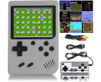 Handheld Game Console Retro Game Console with 500 Classic FC Games 3 Inch Screen Portable Game Console Support TV Connection & 2 Players -Grey
