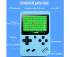 Handheld Game Console Retro Game Console with 500 Classic FC Games 3 Inch Screen Portable Game Console Support TV Connection & 2 Players -Blue