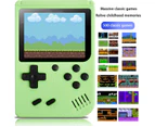 Handheld Game Console Retro Game Console with 500 Classic FC Games 3 Inch Screen Portable Game Console Support TV Connection & 2 Players -Green