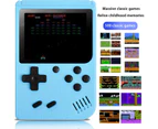 Handheld Game Console Retro Game Console with 500 Classic FC Games 3 Inch Screen Portable Game Console Support TV Connection & 2 Players -Blue