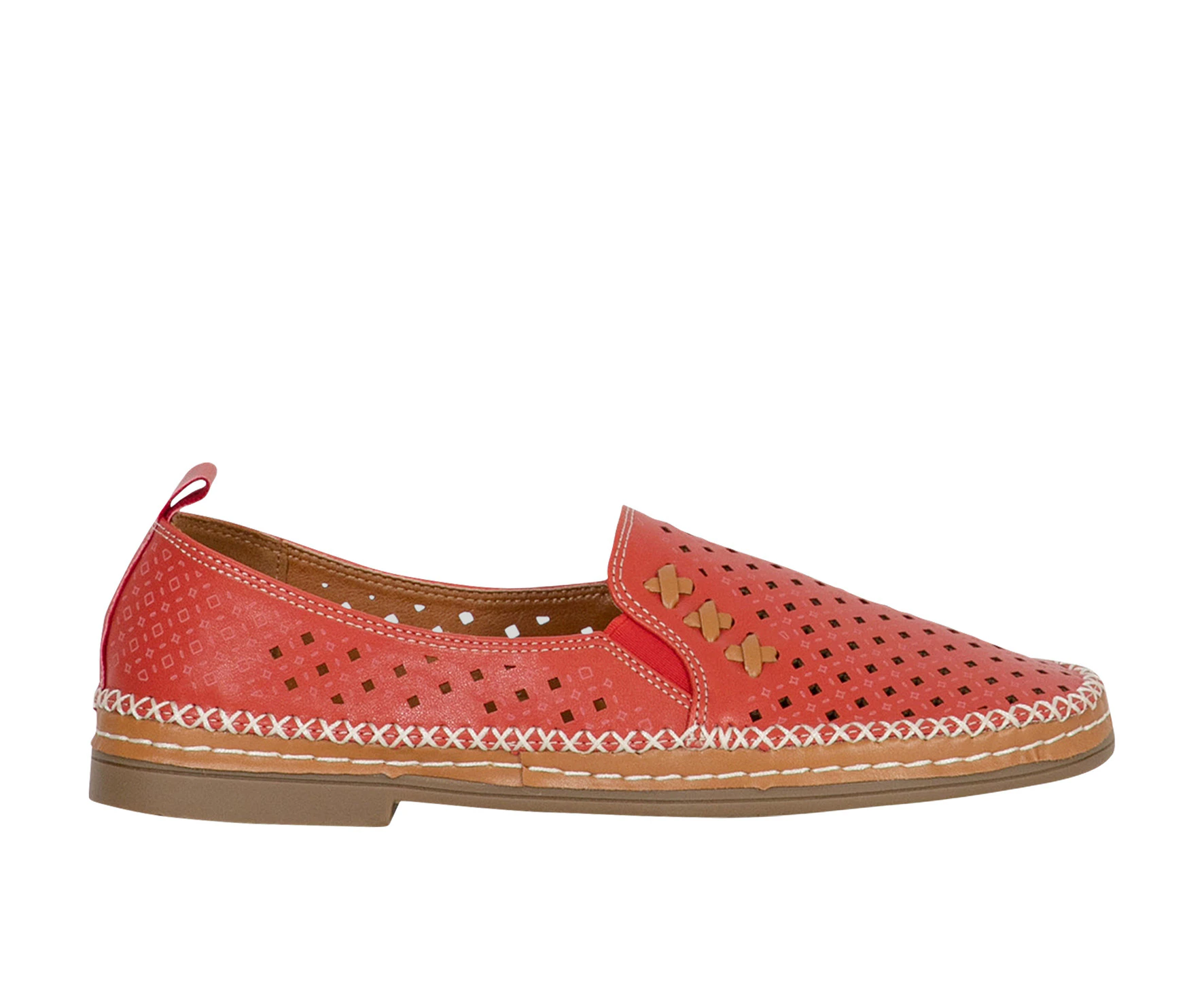 Winona Vybe Lifestyle Laser Cut Out Flats Women's - Coral