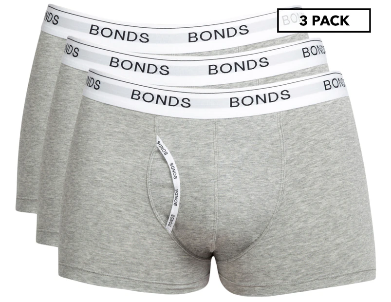 Bonds Men's Guyfront Trunks 3-Pack - Grey Marle