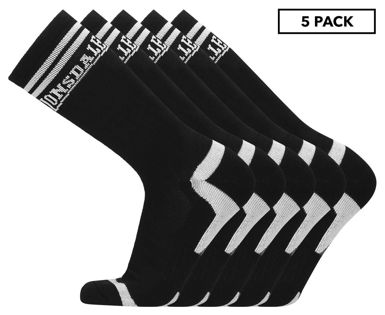 lonsdale-men-s-performance-crew-sock-5-pack-black-catch-au