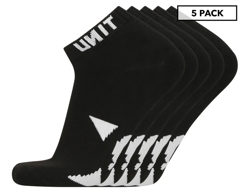 Unit Men's Lo Lux Ankle Sock 5-Pack - Black