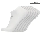 Puma Unisex Elements Sneaker Socks 6-Pack - White
