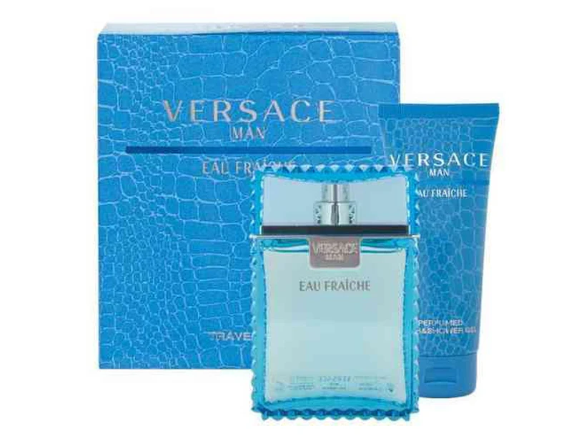 2pc Versace Eau Fraiche Men's 100ml Eau De Toilette/100ml Bath Shower Gel Set