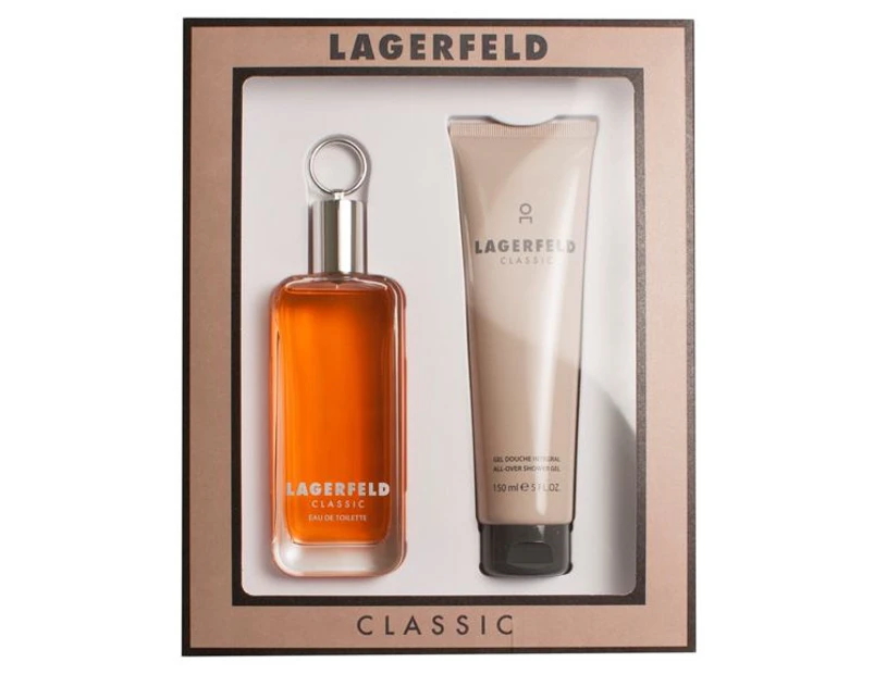 2pc Lagerfeld Classic EDT Eau de Toilette Men/Him 150ml Fragrances & Shower Gel