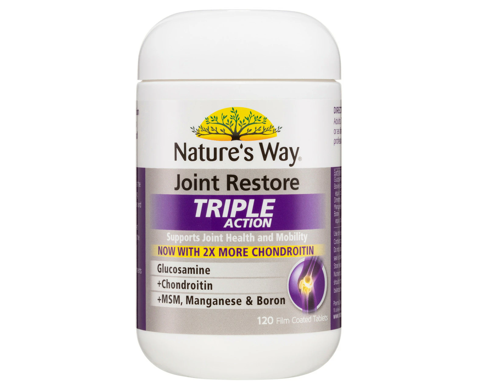 Nature's Way Joint Restore Glucosamine + Chondroitin + Msm Tabs 120