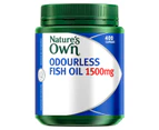 Nature's Own Odourless Fish Oil 1500mg with Omega 3 400 Capsules