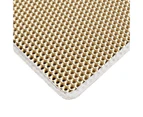 Cat Litter Trapping Mat with Handles - Water Proof Material for Easy Cleaning - Dual Layer Honeycomb Design