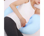Pregnancy Maternity Body Pillows Side Sleeper Waist Support Pillow Sleeping Pillow-Blue