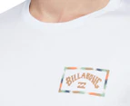 Billabong Men's A/Div Arch Short Sleeve Tee / T-Shirt / Tshirt - White