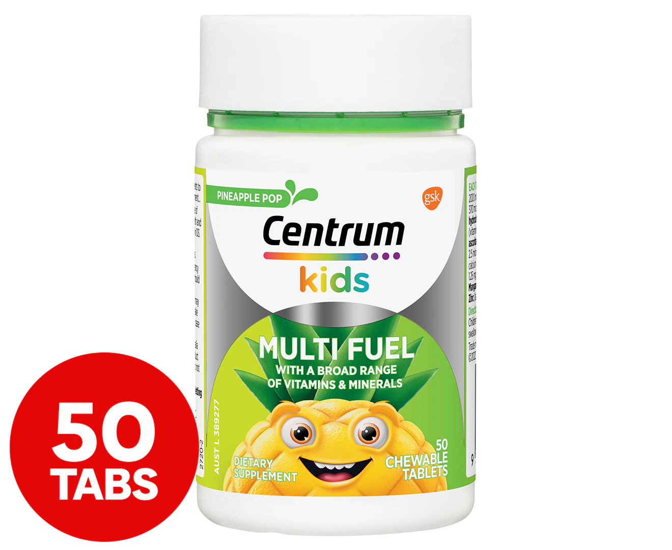 Centrum Kids Multi Fuel 50 Chewable Tablets