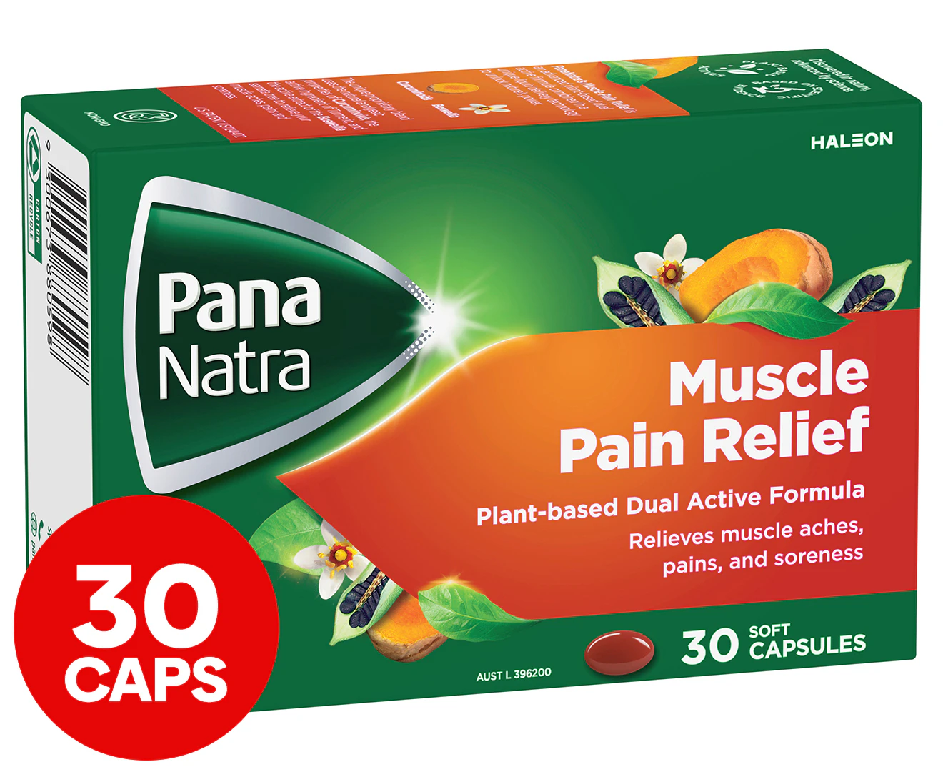 Pana Natra Muscle Pain Relief 30 soft capsules