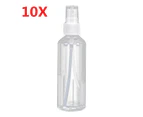 10pc 50ml Small Spray Bottle Transparent Empty Spray Bottle for Essential Oil