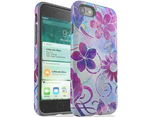 For iPhone SE 5G (2022)/SE (2020)/8/7 Case Tough Protective Cover Flower Swirls