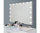 FENCHILIN Bluetooth Vanity Makeup Mirror With Lights Hollywood LED Mirrors with USB Charge Standing Wall