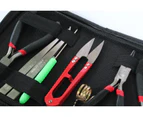 Tool Kit Jewellery Making DIY Hand Tools 8 Piece Set in Wallet Portable - Black