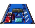 8FT Pool Table Ball Return Billiard Snooker Table 25mm Table Top With Accessories